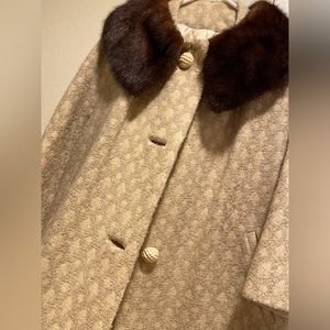 Vintage Fur Collar Coat